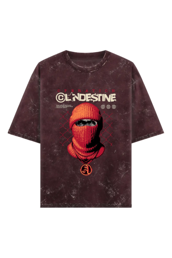 Unisex Acid Wash Oversized Tee