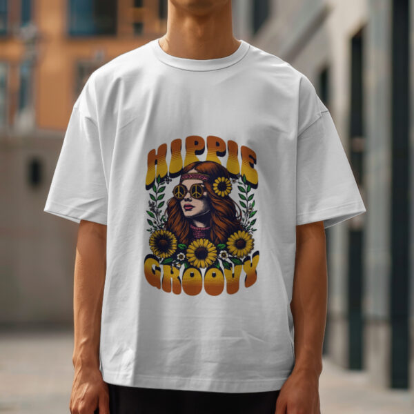 Hippie Groovy Oversized Tee - Image 3