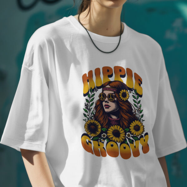 Hippie Groovy Oversized Tee - Image 2