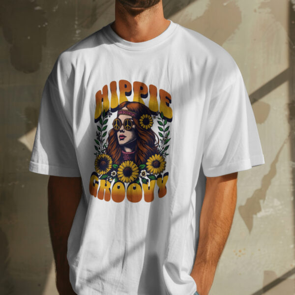 Hippie Groovy Oversized Tee - Image 6